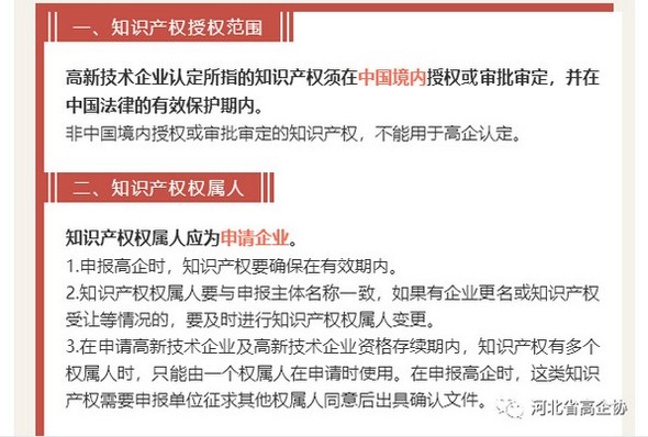 明年报高新技术企业，你的知识产权符合要求吗？