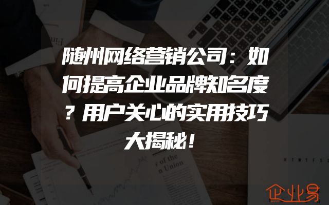随州网络营销公司：如何提高企业品牌知名度？用户关心的实用技巧大揭秘！