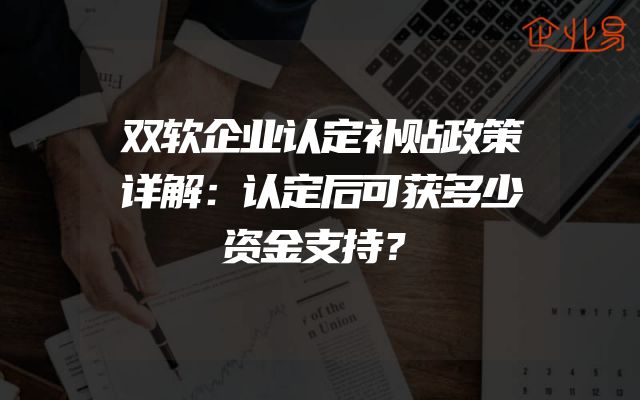 双软企业认定补贴政策详解：认定后可获多少资金支持？