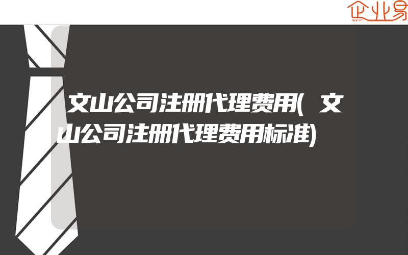 文山公司注册代理费用(文山公司注册代理费用标准)