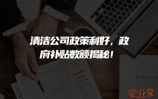 清洁公司政策利好，政府补贴数额揭秘！