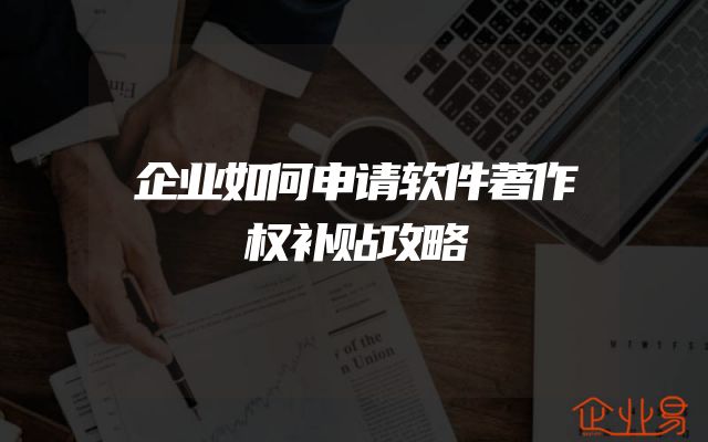 企业如何申请软件著作权补贴攻略
