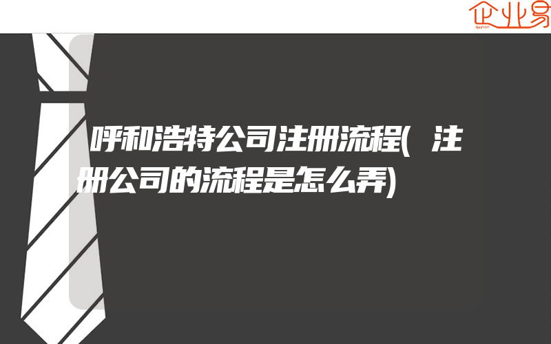 呼和浩特公司注册流程(注册公司的流程是怎么弄)