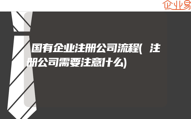 国有企业注册公司流程(注册公司需要注意什么)