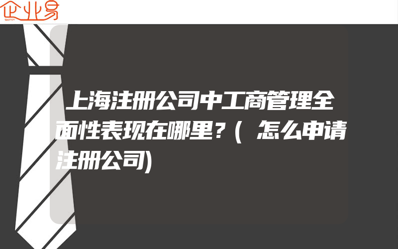 上海注册公司中工商管理全面性表现在哪里？(怎么申请注册公司)