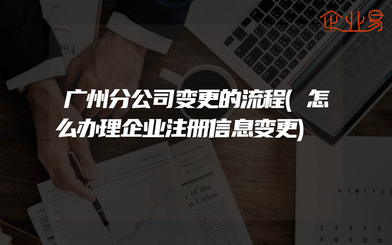 广州分公司变更的流程(怎么办理企业注册信息变更)