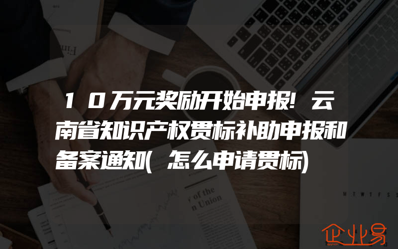 10万元奖励开始申报!云南省知识产权贯标补助申报和备案通知(怎么申请贯标)