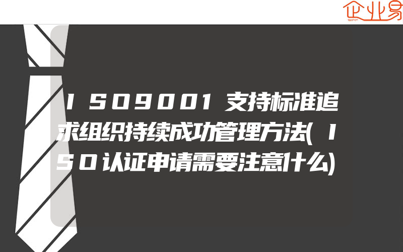 ISO9001支持标准追求组织持续成功管理方法(ISO认证申请需要注意什么)