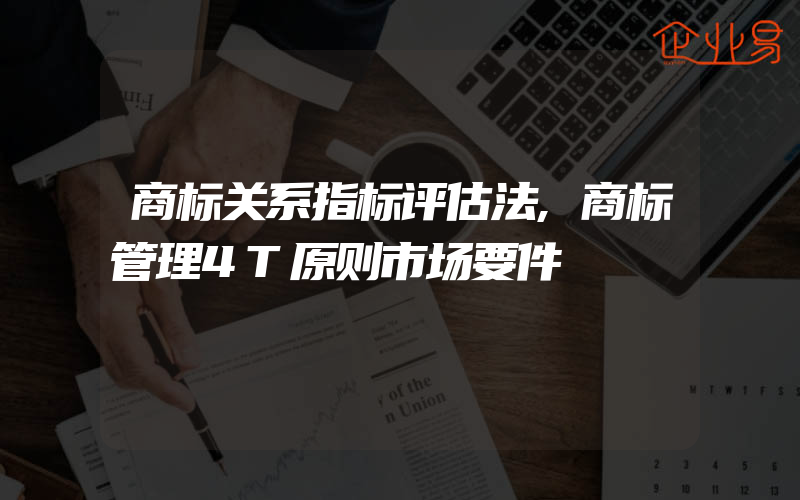 商标关系指标评估法,商标管理4T原则市场要件