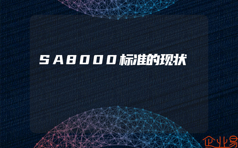 SA8000标准的现状