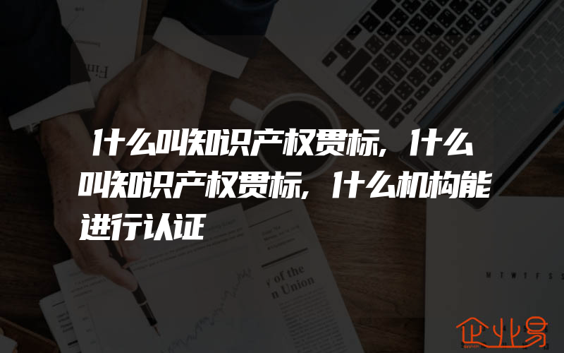 什么叫知识产权贯标,什么叫知识产权贯标,什么机构能进行认证