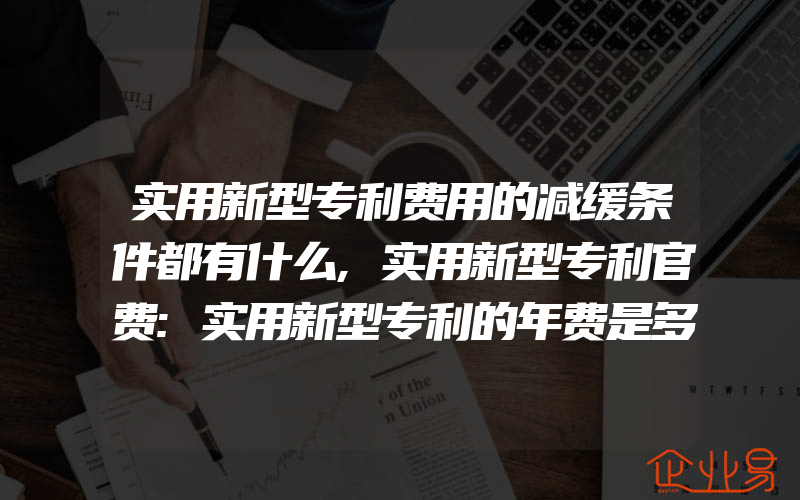 实用新型专利费用的减缓条件都有什么,实用新型专利官费:实用新型专利的年费是多少