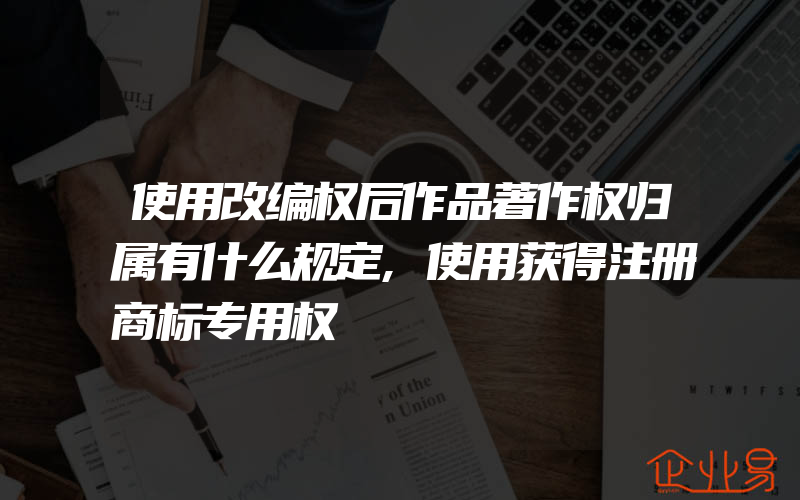 使用改编权后作品著作权归属有什么规定,使用获得注册商标专用权