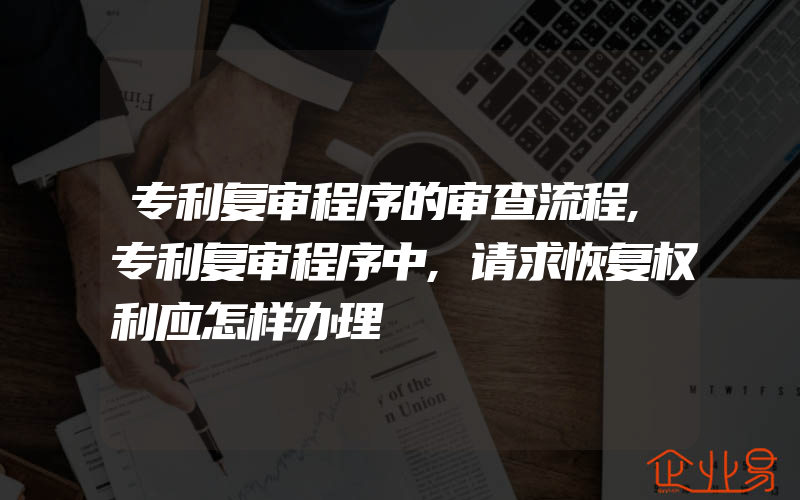 专利复审程序的审查流程,专利复审程序中,请求恢复权利应怎样办理