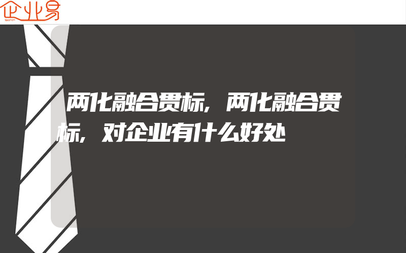 两化融合贯标,两化融合贯标,对企业有什么好处