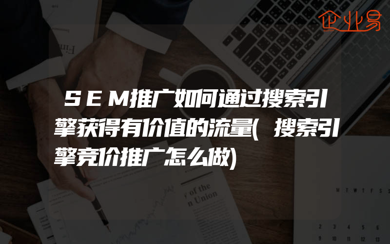 SEM推广如何通过搜索引擎获得有价值的流量(搜索引擎竞价推广怎么做)