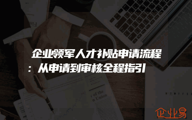 企业领军人才补贴申请流程：从申请到审核全程指引