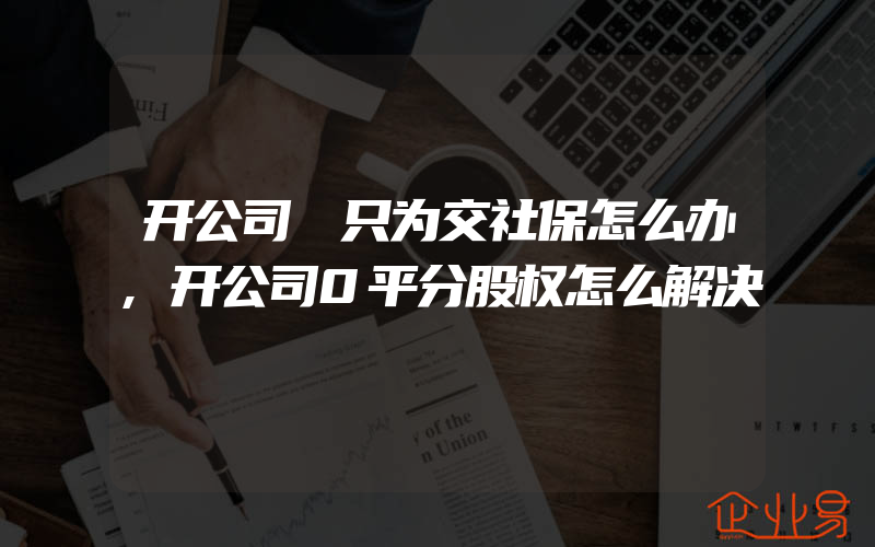 开公司 只为交社保怎么办,开公司0平分股权怎么解决