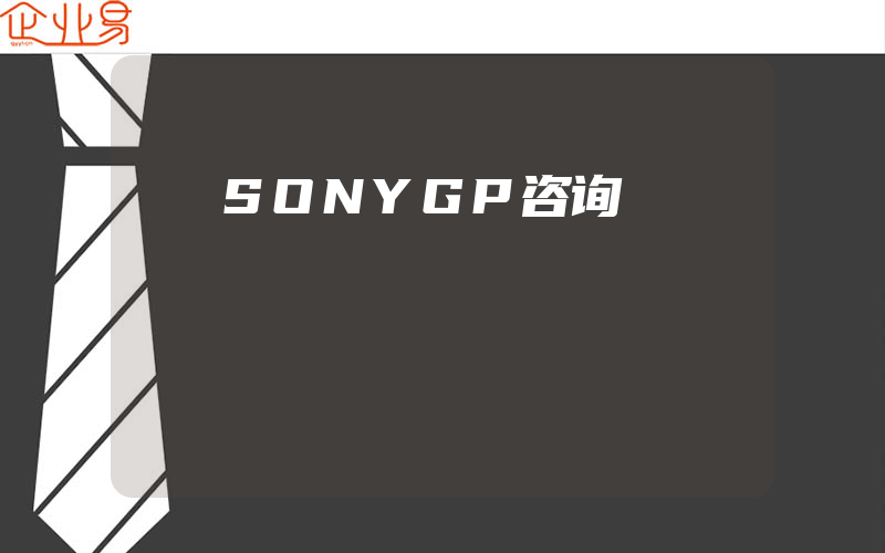 SONYGP咨询