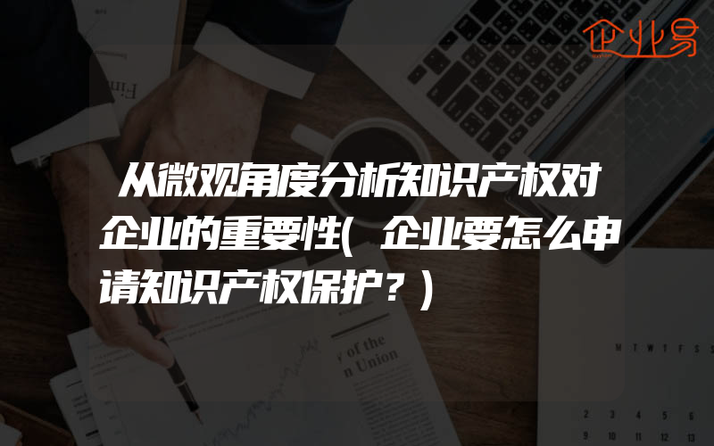 从微观角度分析知识产权对企业的重要性(企业要怎么申请知识产权保护？)