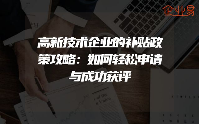 高新技术企业的补贴政策攻略：如何轻松申请与成功获评