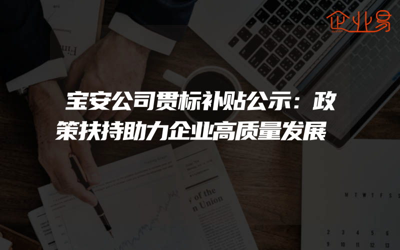 宝安公司贯标补贴公示：政策扶持助力企业高质量发展