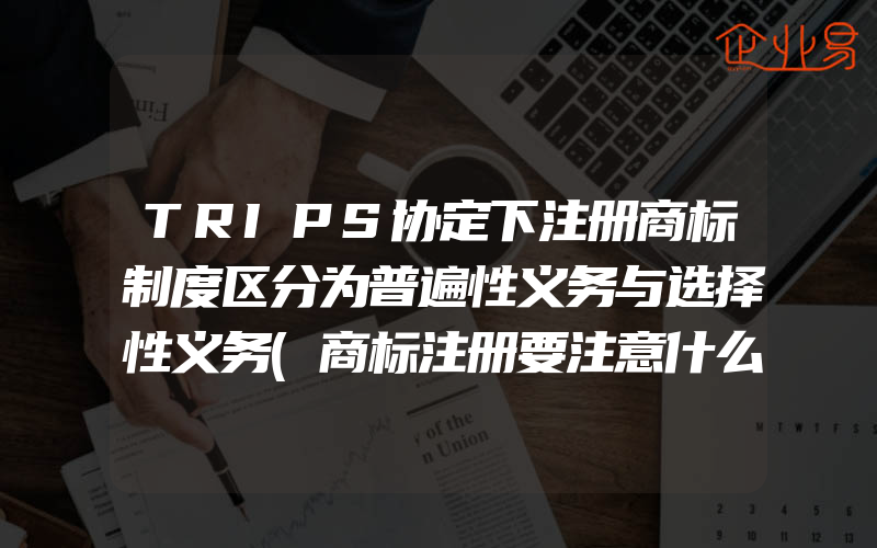 TRIPS协定下注册商标制度区分为普遍性义务与选择性义务(商标注册要注意什么)