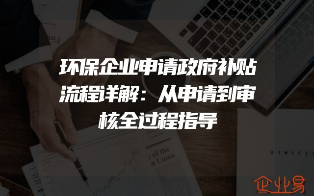 环保企业申请政府补贴流程详解：从申请到审核全过程指导