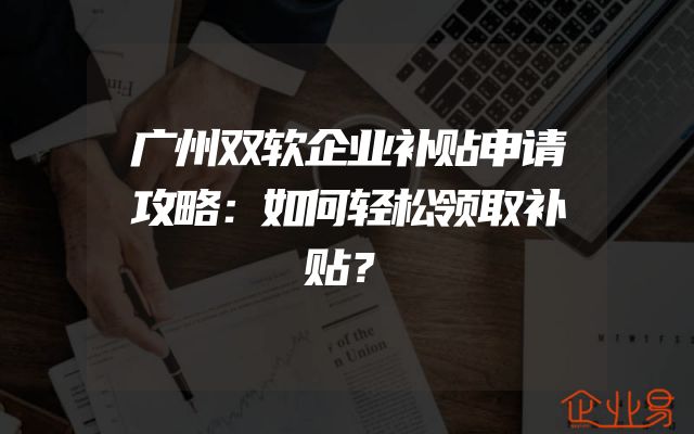 广州双软企业补贴申请攻略：如何轻松领取补贴？
