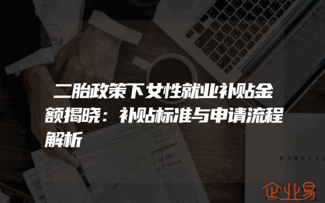二胎政策下女性就业补贴金额揭晓：补贴标准与申请流程解析