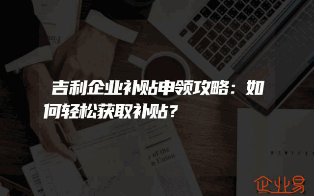 吉利企业补贴申领攻略：如何轻松获取补贴？