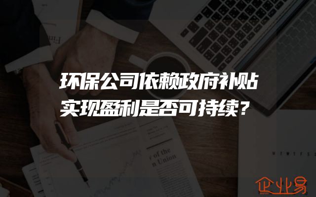 环保公司依赖政府补贴实现盈利是否可持续？