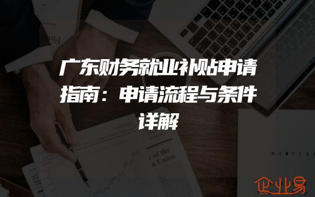 广东财务就业补贴申请指南：申请流程与条件详解