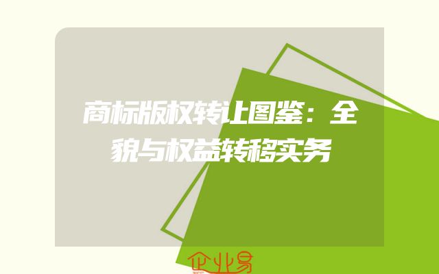 商标版权转让图鉴：全貌与权益转移实务