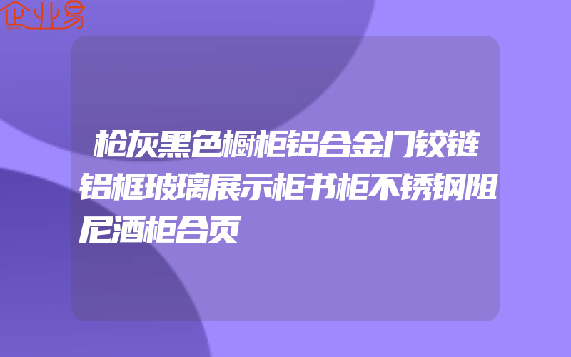 枪灰黑色橱柜铝合金门铰链铝框玻璃展示柜书柜不锈钢阻尼酒柜合页