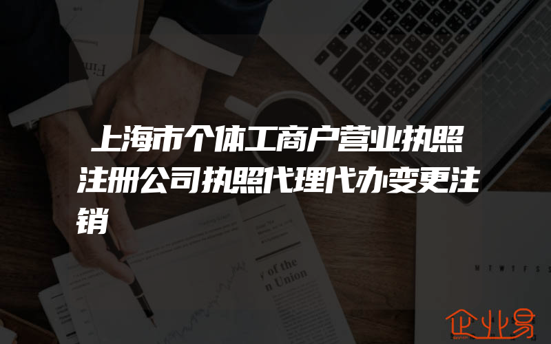 上海市个体工商户营业执照注册公司执照代理代办变更注销