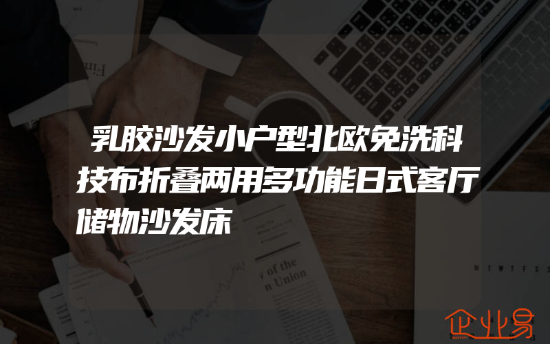 乳胶沙发小户型北欧免洗科技布折叠两用多功能日式客厅储物沙发床