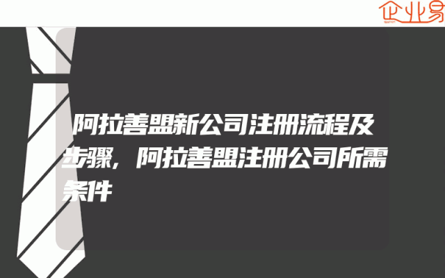 阿拉善盟新公司注册流程及步骤,阿拉善盟注册公司所需条件