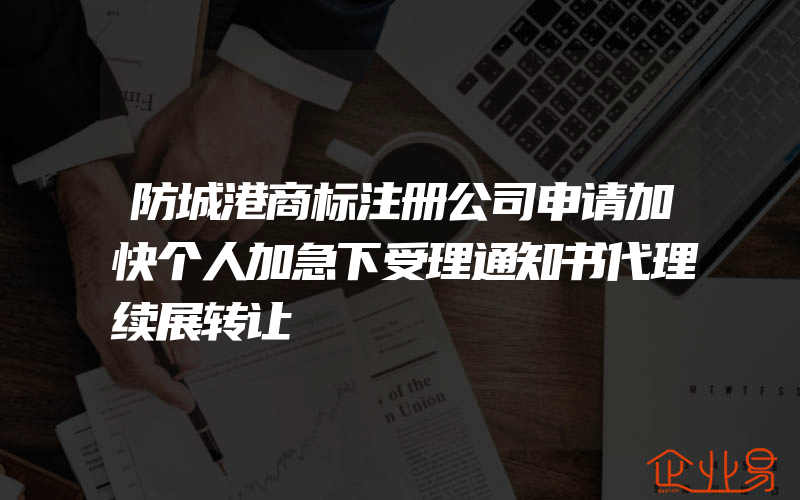 防城港商标注册公司申请加快个人加急下受理通知书代理续展转让