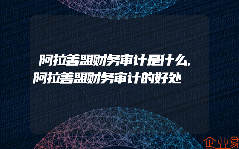 阿拉善盟财务审计是什么,阿拉善盟财务审计的好处