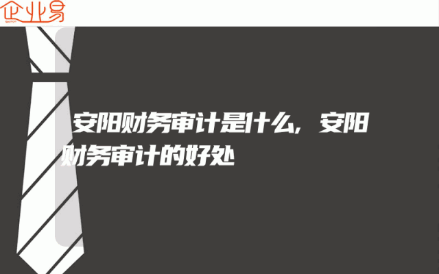 安阳财务审计是什么,安阳财务审计的好处