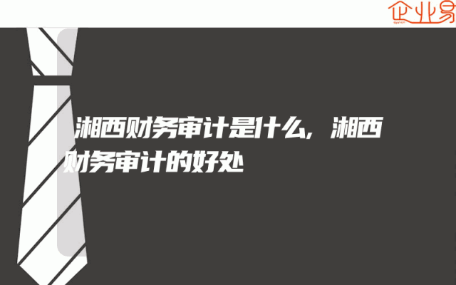 湘西财务审计是什么,湘西财务审计的好处
