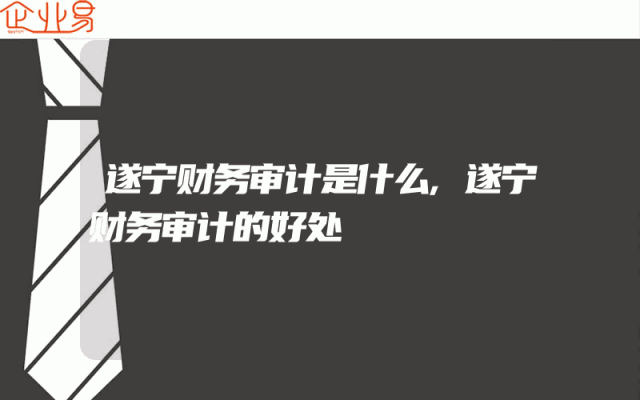 遂宁财务审计是什么,遂宁财务审计的好处