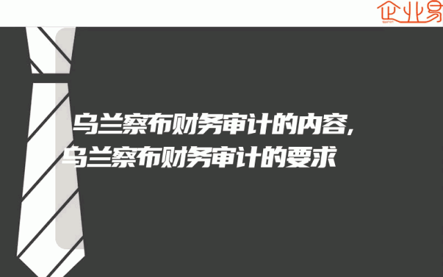 乌兰察布财务审计的内容,乌兰察布财务审计的要求