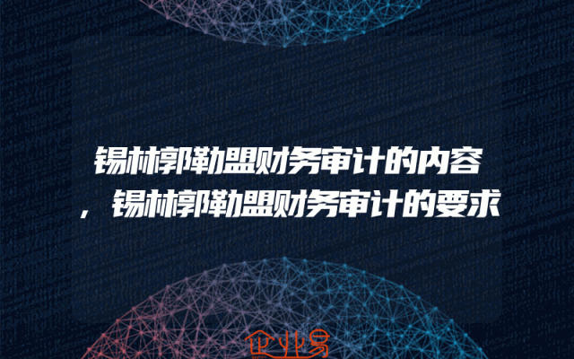 锡林郭勒盟财务审计的内容,锡林郭勒盟财务审计的要求