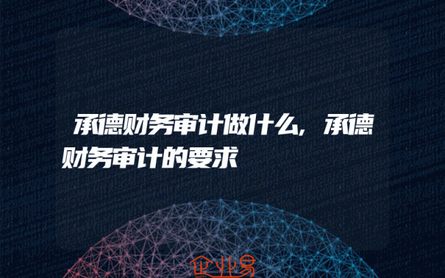 承德财务审计做什么,承德财务审计的要求