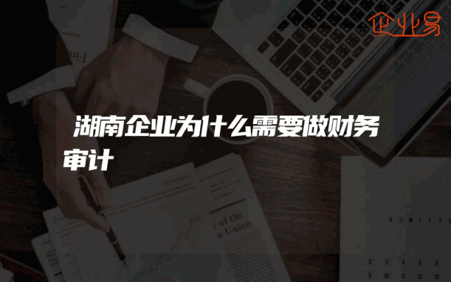 湖南企业为什么需要做财务审计