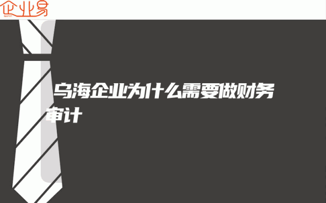 乌海企业为什么需要做财务审计