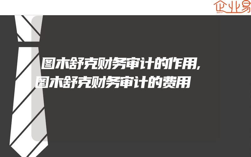 图木舒克财务审计的作用,图木舒克财务审计的费用