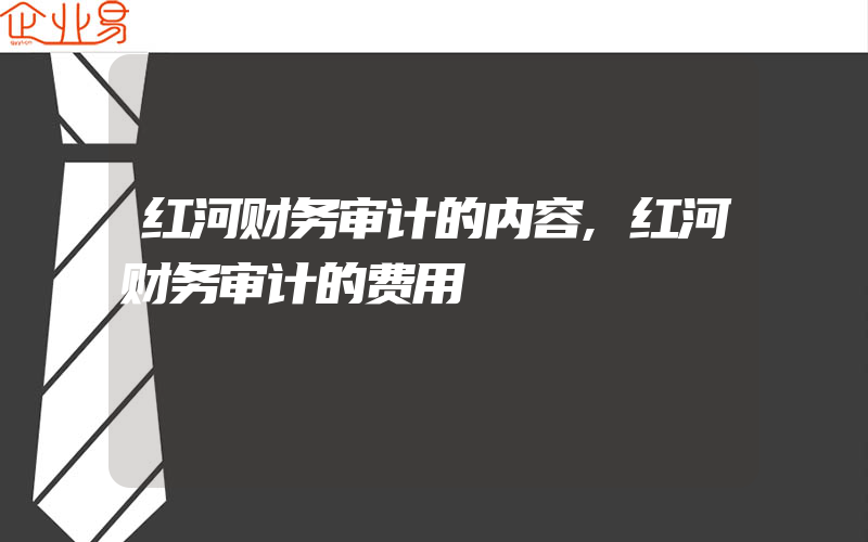 红河财务审计的内容,红河财务审计的费用